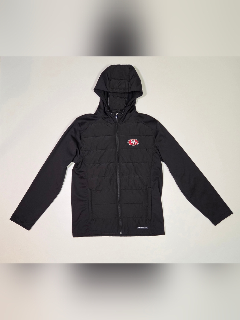 Cutter Buck SF 49ers Men’s Small Evoke Hybrid Hooded Jacket NWT NFL Football